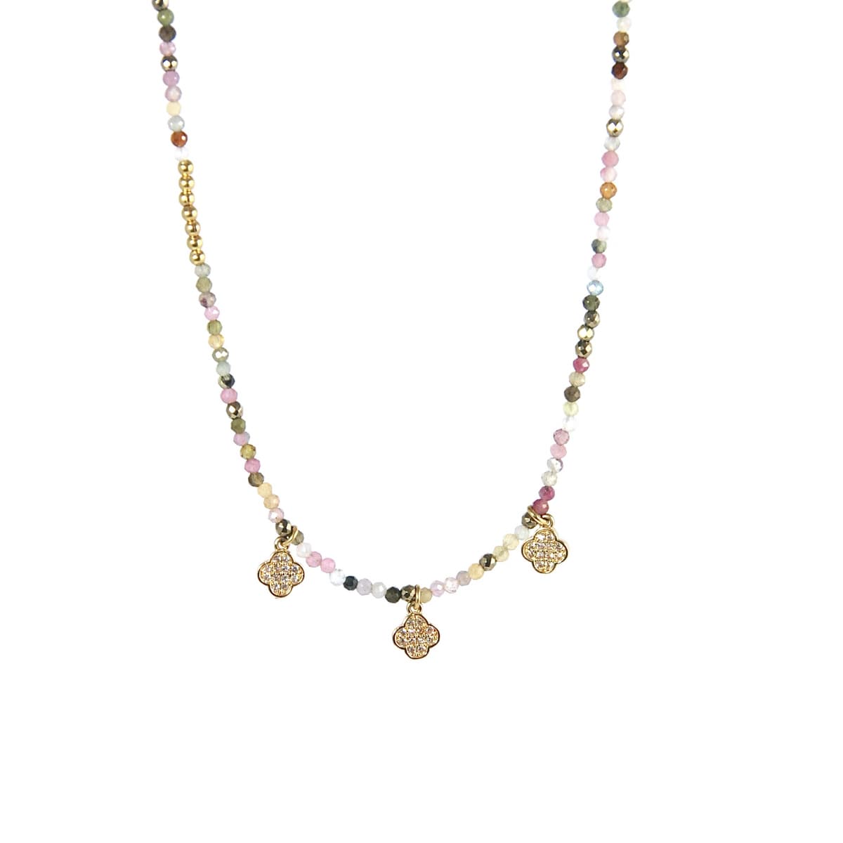 collier femme Alma trio de trèfles vue générale
