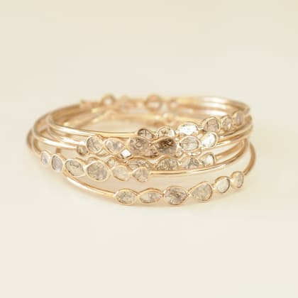 Jonc Ekla diamant Polki