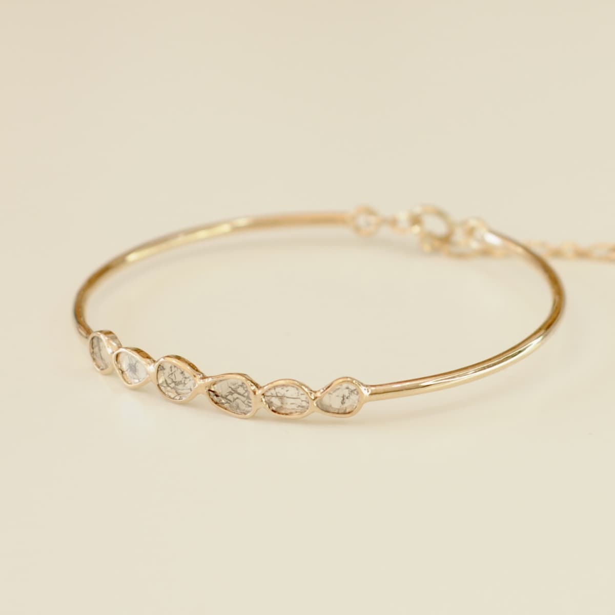 Jonc Ekla diamant Polki