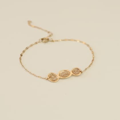Bracelet Ekla barrette trio
