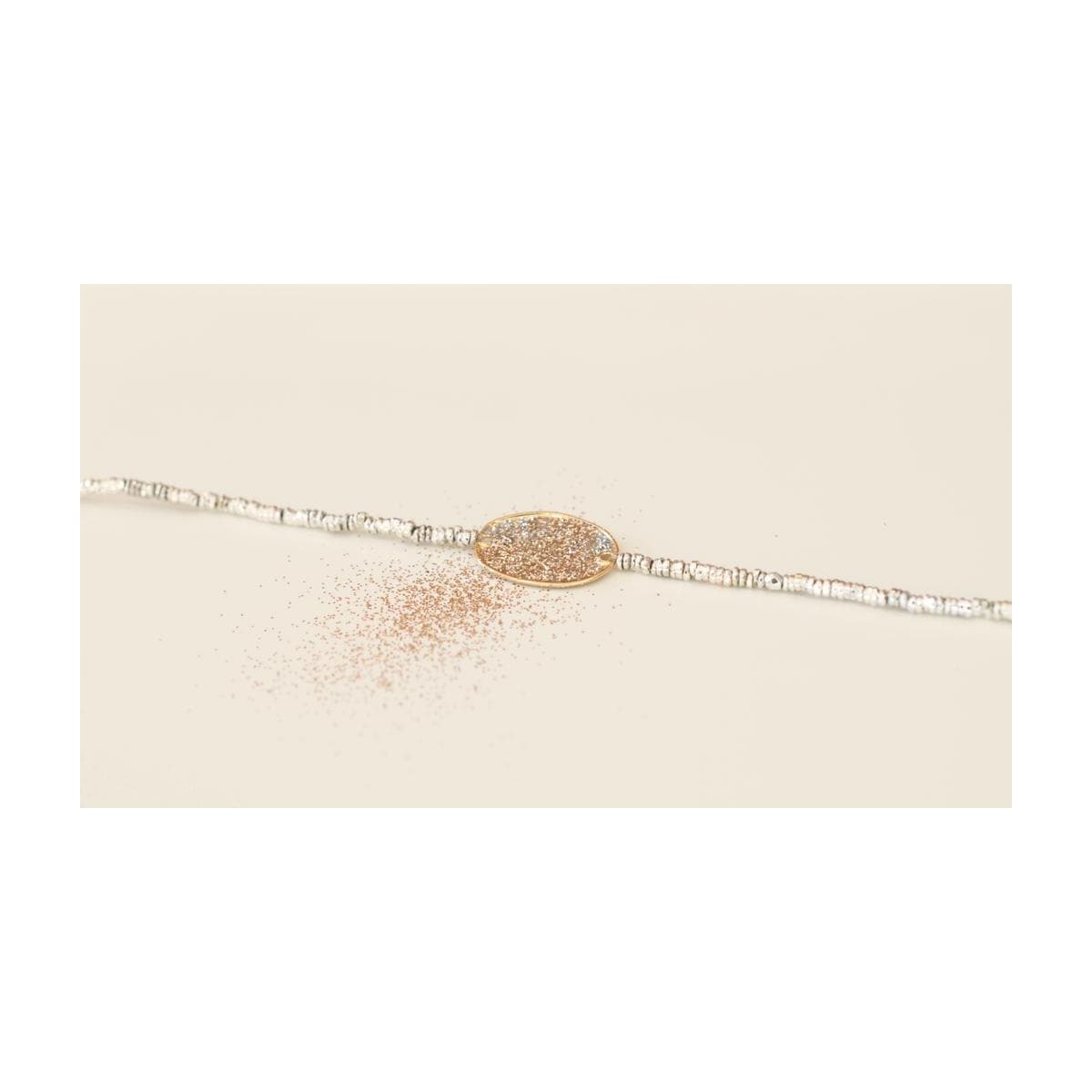 Bracelet argent Céleste galet