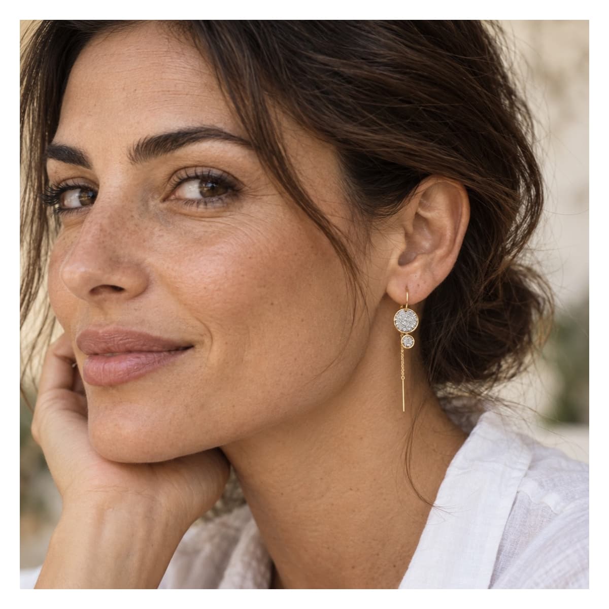 Boucle d'oreilles chaine Vénus xl
