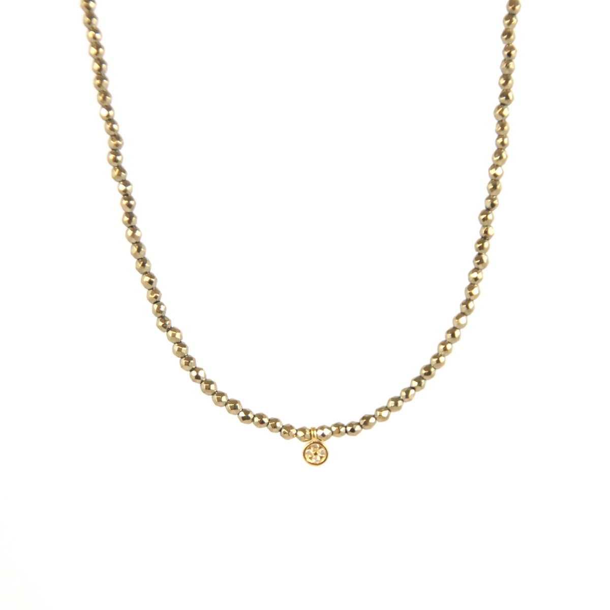 collier femme Louisette pastille strass vue générale