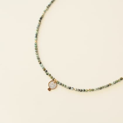 Collier Luna Turquoise facetté