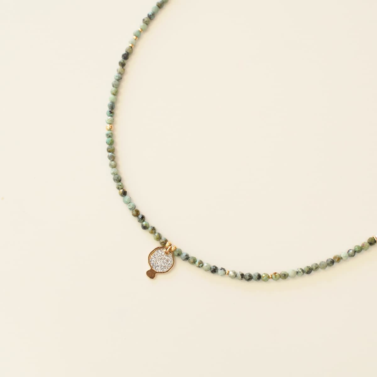 Collier Luna Turquoise facetté