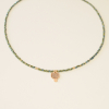 Collier Luna émeraude