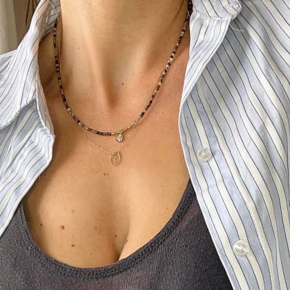 Collier femme Anna porté