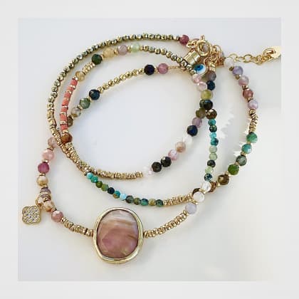 Bracelet Alma pastille Opale