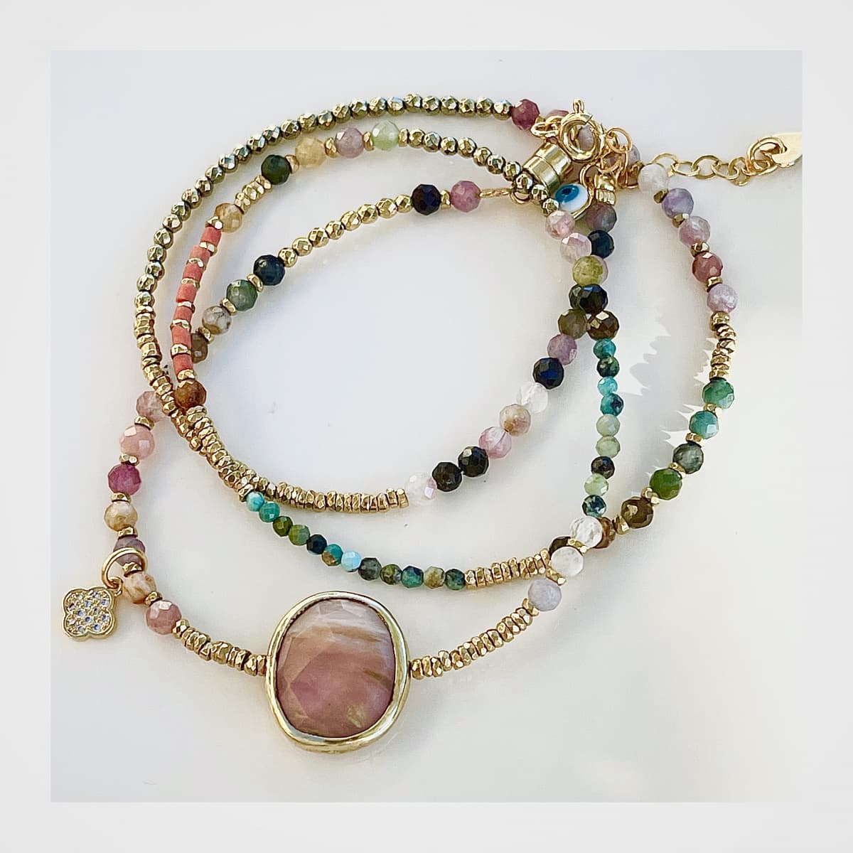 Bracelet Alma pastille Opale