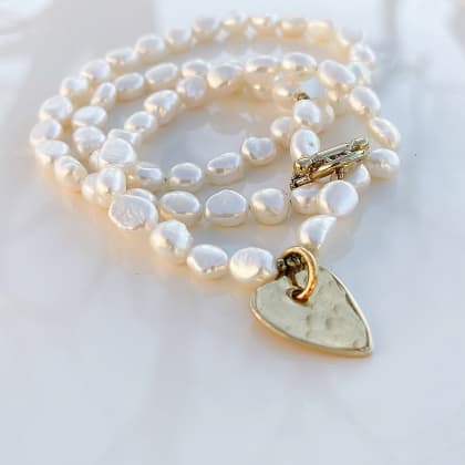 Bracelet Angèle Perles d'eau douce 3 rangs