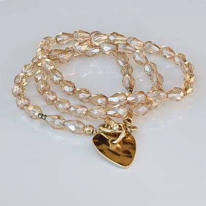 Bracelet Angèle Cristal 3 rangs