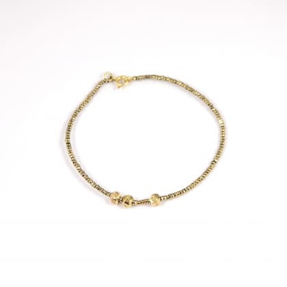 bracelet femme Jonc Louisette trio pépites vue générale