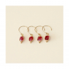 Boucles d'oreilles Rubellite Emeraude