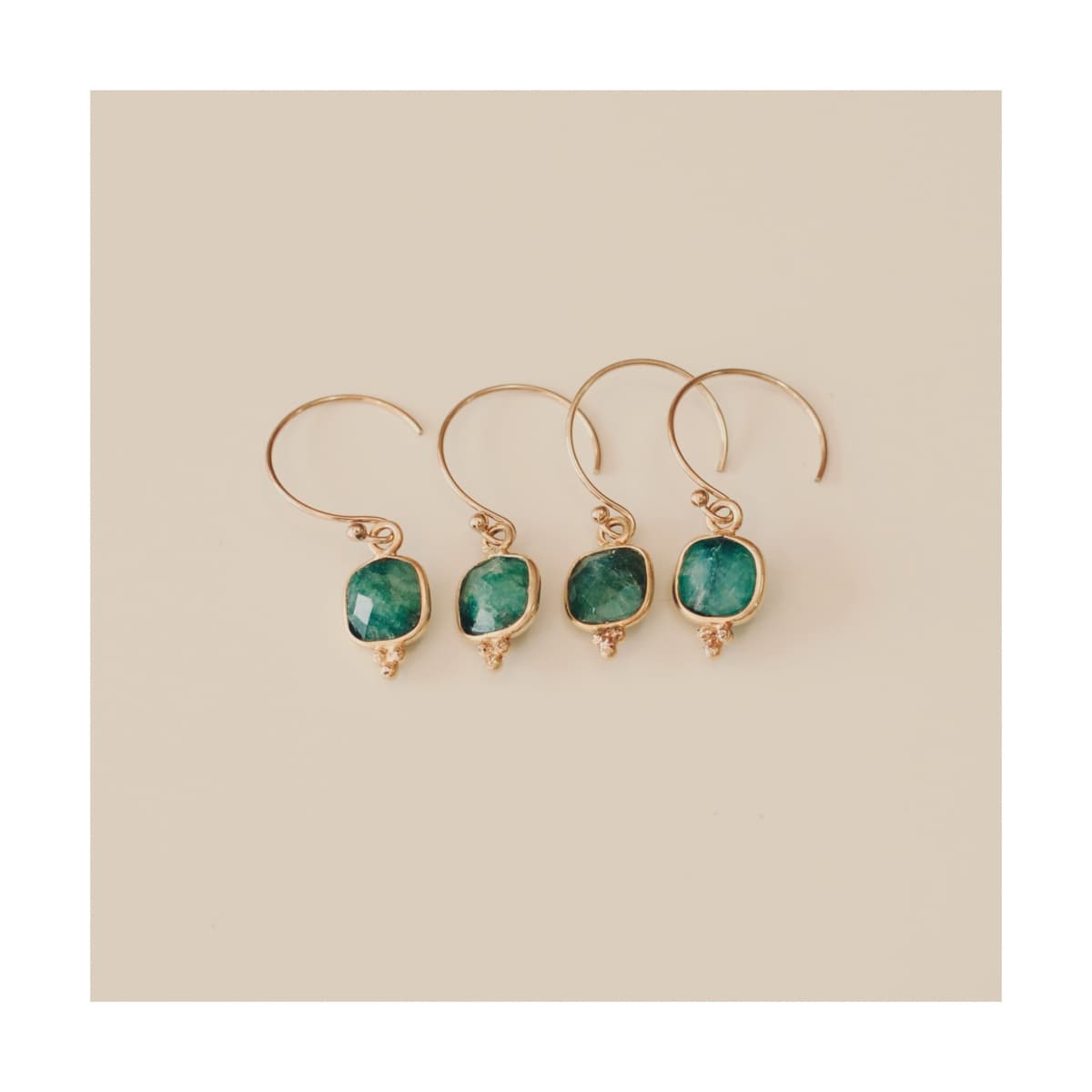Boucles d'oreilles Rubellite