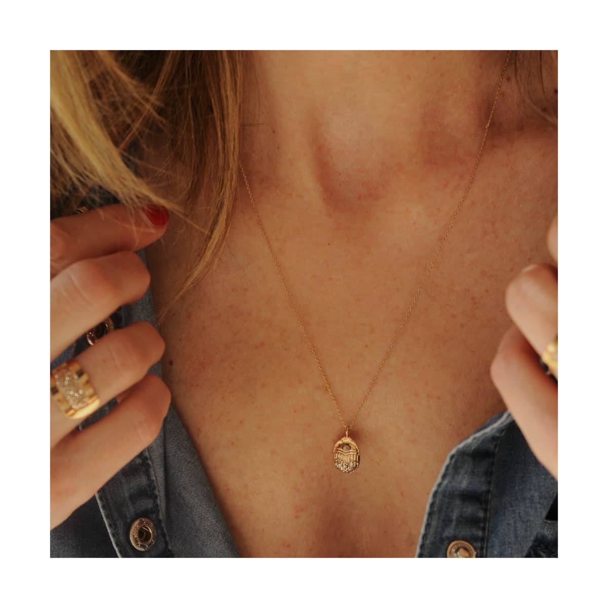 Collier Ekla Scarabée